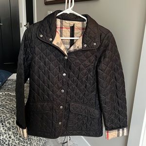 Classic REAL Burberry coat size XS in black.